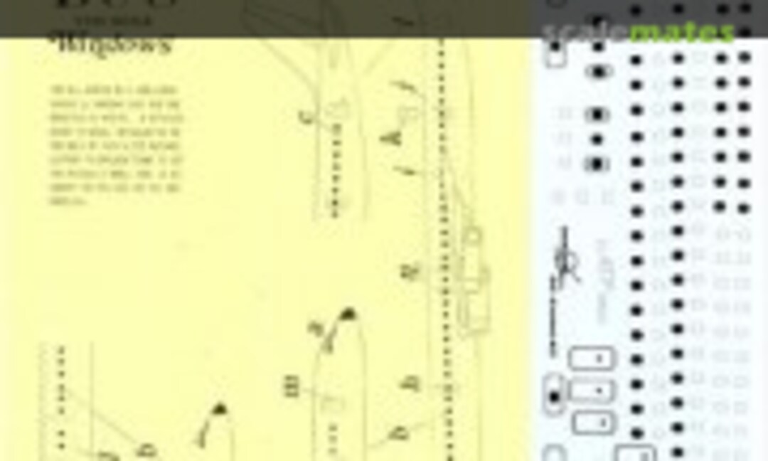 1:200 DC-8 Windows and Doors (back with silver frames) (ATP Airliners America 200AD21) 200AD21