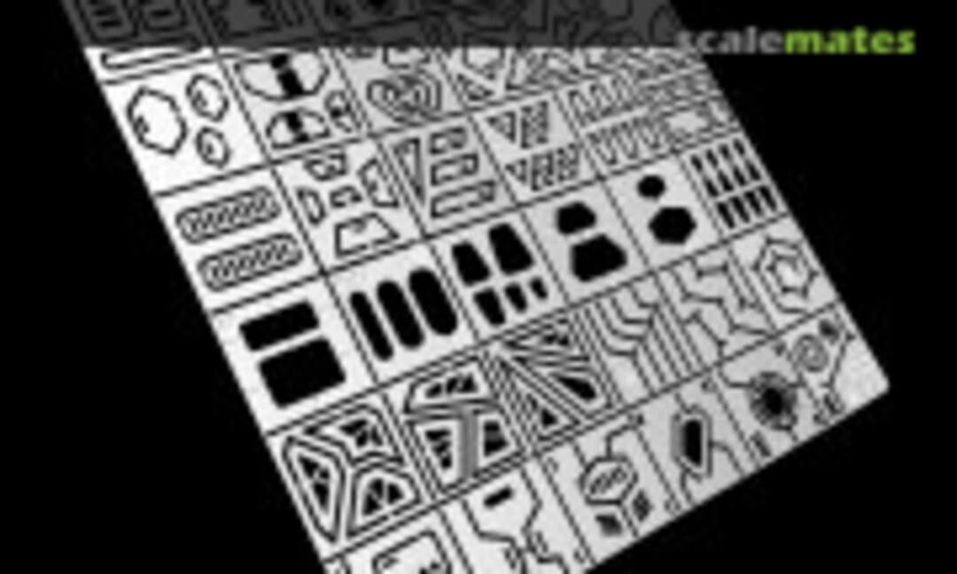 1:100 Gundam armour detail modification Scribing Template Ruler Bset (Alexen Model AJ0095) AJ0095