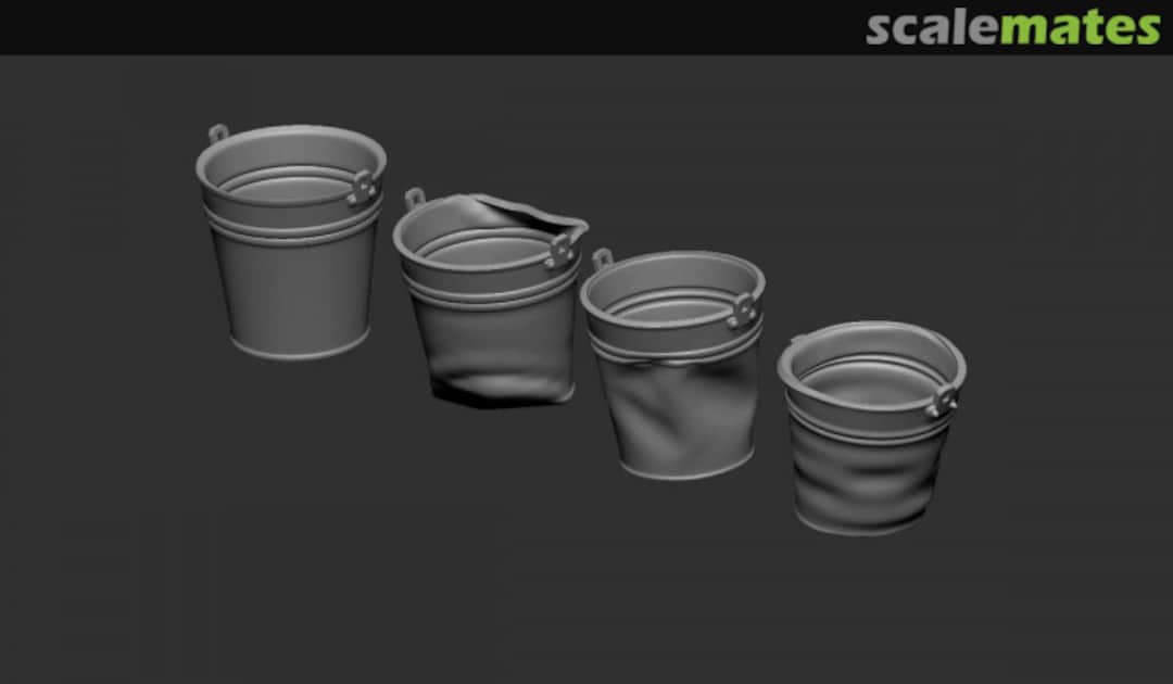 Boxart Tin Buckets C081-16 Firma49 Boxart Tin Buckets C081-16 Firma49