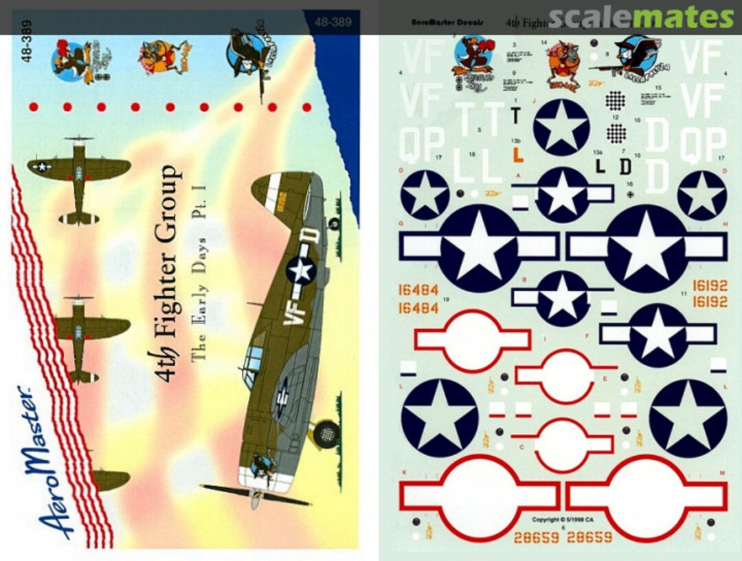 Boxart 4th Fighter Group 48-389 AeroMaster Boxart 4th Fighter Group 48-389 AeroMaster