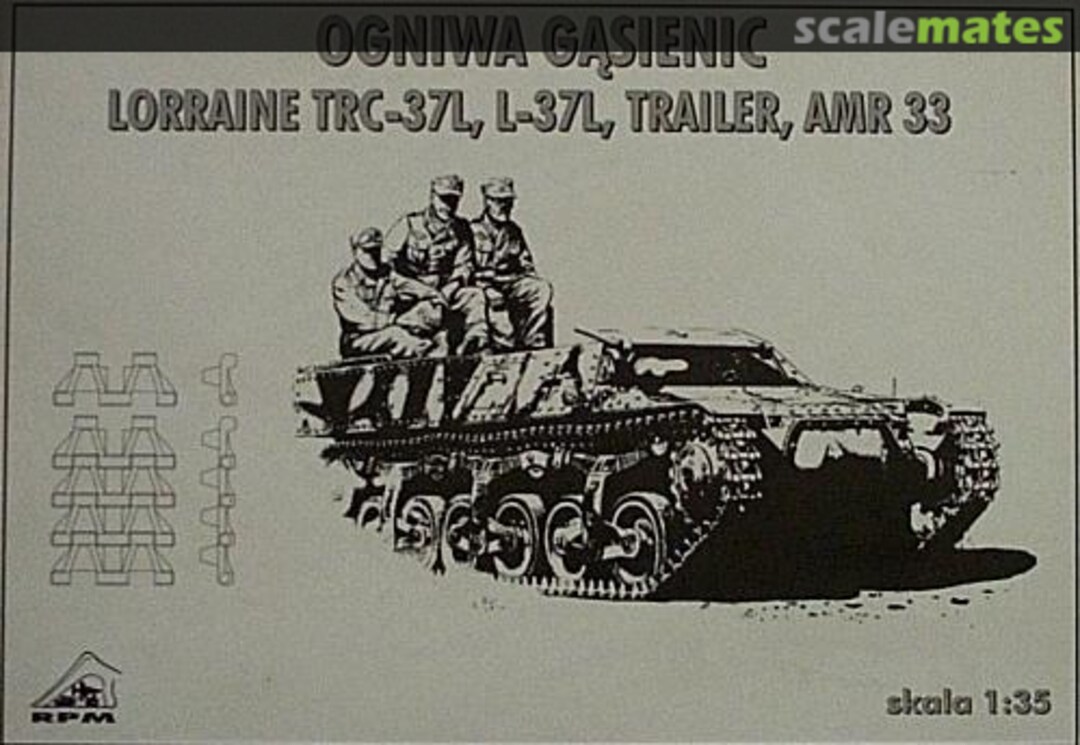 Boxart Tracks Link Set Lorraine TRC-37L, L-37L, Trailer, AMR 33 AMR33 RPM