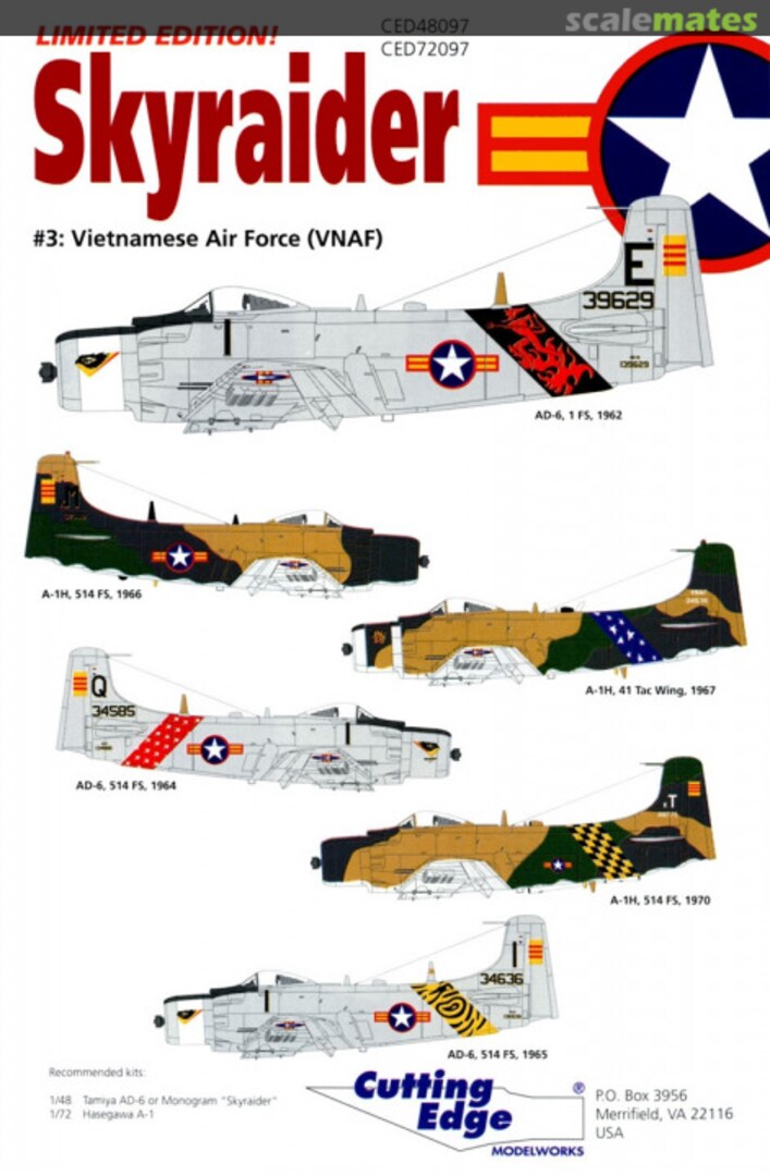 Boxart Skyraider CED48097 Cutting Edge Modelworks Boxart Skyraider CED48097 Cutting Edge Modelworks