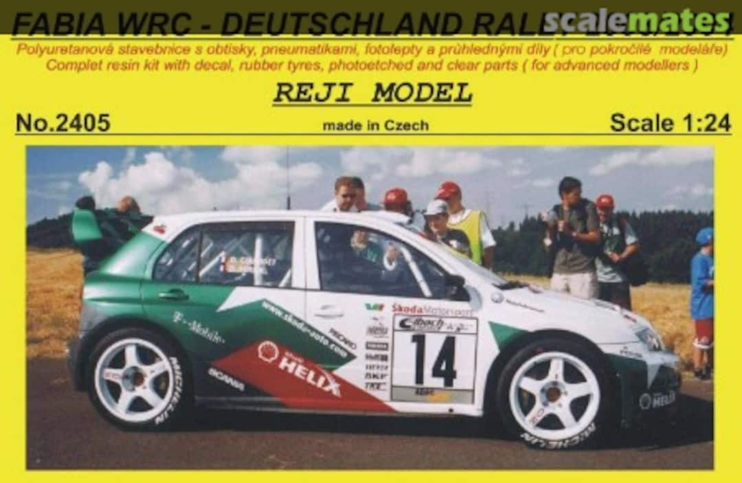 Boxart Skoda Fabia WRC Deutschland 2003/2004 2405 REJI Model Boxart Skoda Fabia WRC Deutschland 2003/2004 2405 REJI Model
