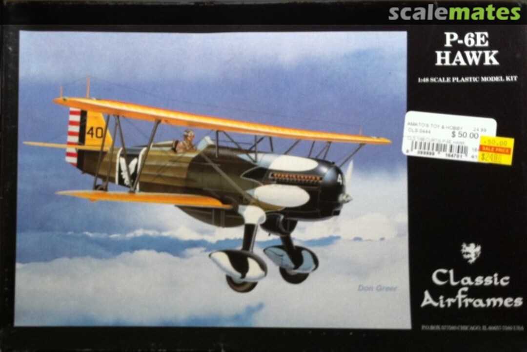 Boxart P-6E Hawk 0444 Classic Airframes Boxart P-6E Hawk 0444 Classic Airframes
