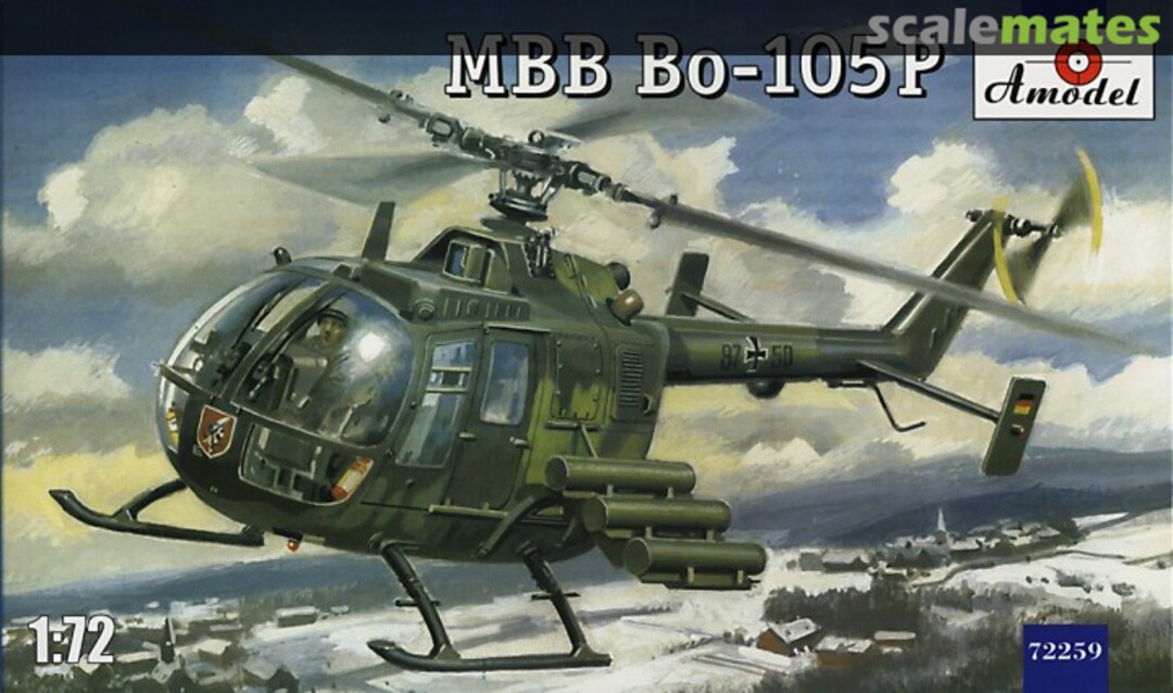 Boxart MBB Bo-105P 72259 Amodel Boxart MBB Bo-105P 72259 Amodel
