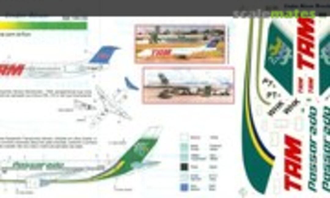 1:144 Lineas Aereas: Fokker 100: TAM; Airbus A-310: Passaredo (FCM 144-03) 144-03
