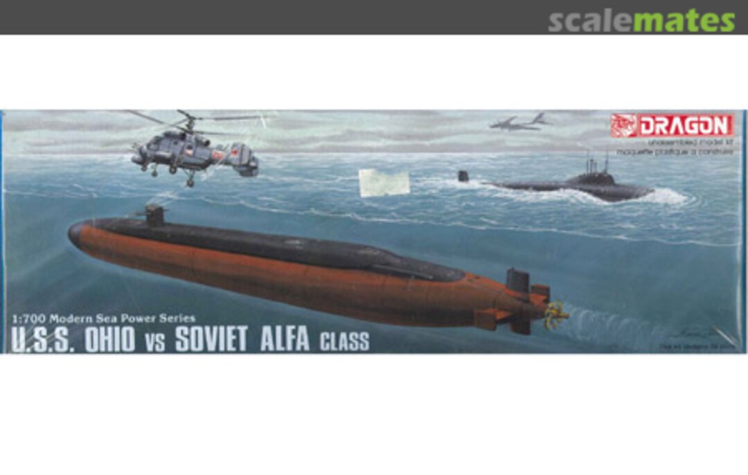 Boxart U.S.S. Ohio vs Soviet Alfa Class 7002 Dragon
