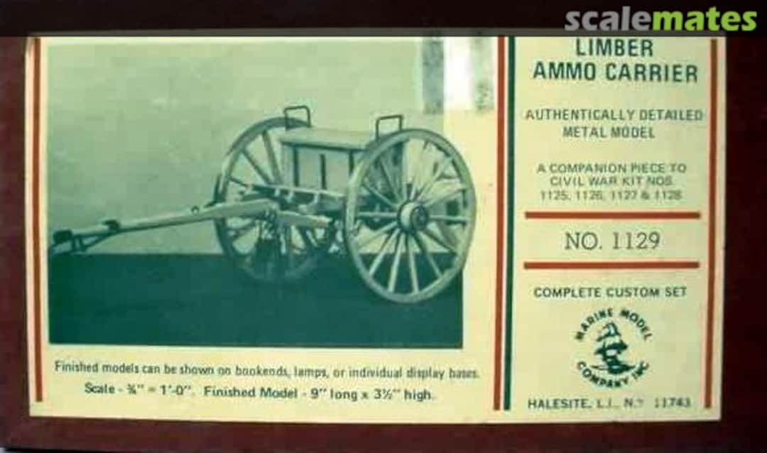 Boxart Limber Ammo Carrier 1129 Marine Model Company Boxart Limber Ammo Carrier 1129 Marine Model Company