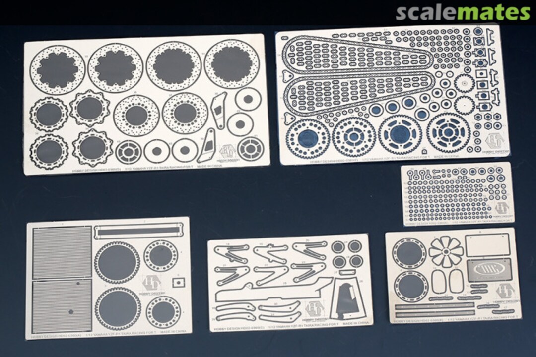 Contents Yamaha YZF-R1 (Taira Racing) Detail-Up Set HD02-0360 Hobby Design Contents Yamaha YZF-R1 (Taira Racing) Detail-Up Set HD02-0360 Hobby Design