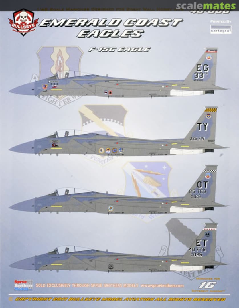 Boxart F-15C Emerald Coast Eagles 48-006 Bullseye Model Aviation Boxart F-15C Emerald Coast Eagles 48-006 Bullseye Model Aviation