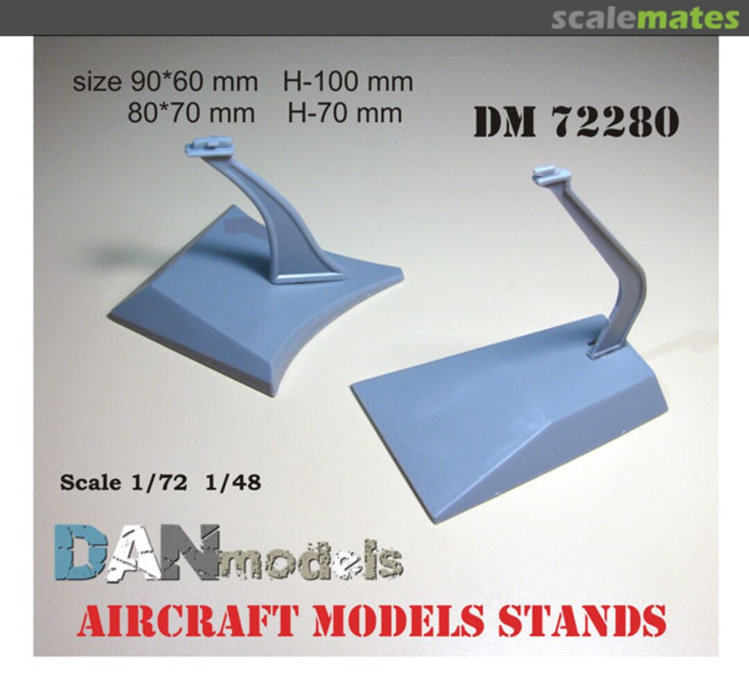 Boxart Stands for aircraft models 1/48, 2 pcs. DM72280 DANmodels Boxart Stands for aircraft models 1/48, 2 pcs. DM72280 DANmodels