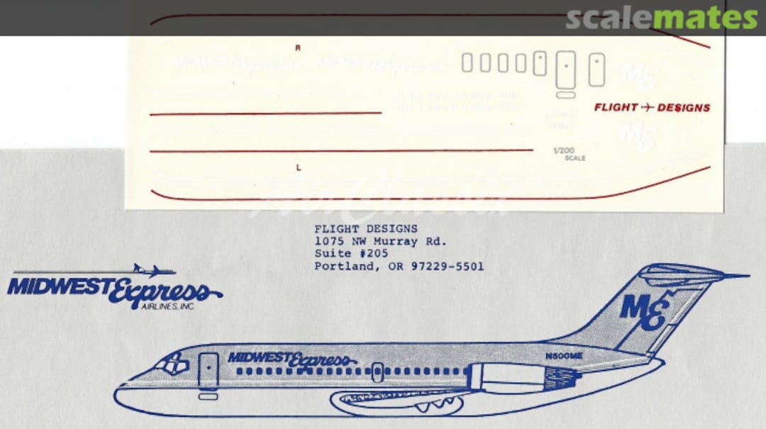 Boxart Midwest Express Douglas DC-9 Flight Designs Boxart Midwest Express Douglas DC-9 Flight Designs