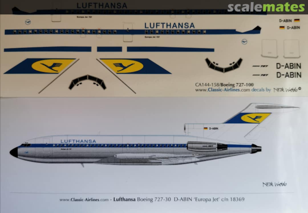Boxart Boeing 727-100 Lufthansa CA144-158 Classic Airlines Boxart Boeing 727-100 Lufthansa CA144-158 Classic Airlines