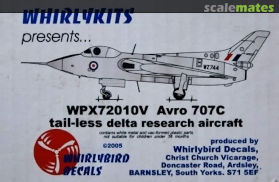 Boxart Avro 707C WPX72010V Whirlykits Boxart Avro 707C WPX72010V Whirlykits