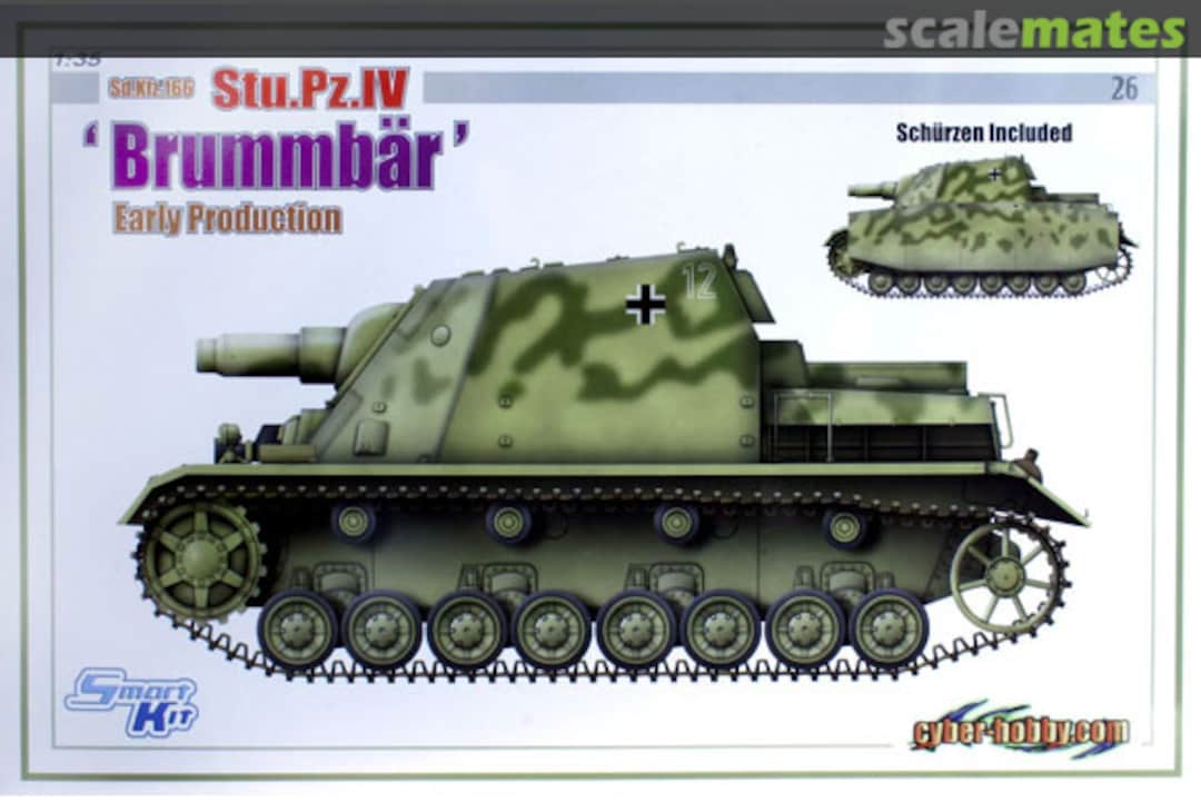 Boxart Sturmpanzer IV "Brummbär" Sd.Kfz 166 I. Serie 6497 Cyber Hobby Boxart Sturmpanzer IV "Brummbär" Sd.Kfz 166 I. Serie 6497 Cyber Hobby