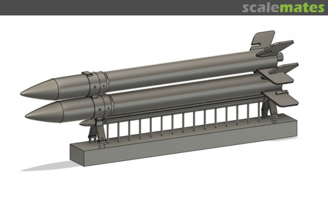 Boxart Pylon with 2 Rockets (135mm) WOL720136 Wolf 3D Resin Parts Boxart Pylon with 2 Rockets (135mm) WOL720136 Wolf 3D Resin Parts