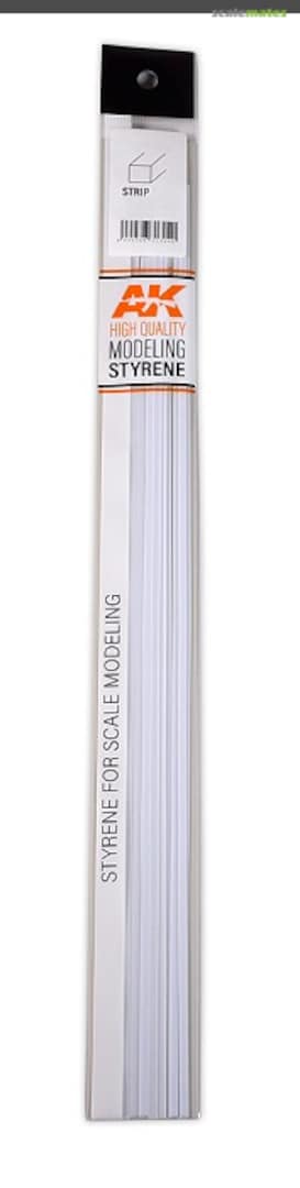 Boxart Styrene Strips 2.00 X 2.00 X 350mm (9 units) AK 6529 AK Interactive Boxart Styrene Strips 2.00 X 2.00 X 350mm (9 units) AK 6529 AK Interactive