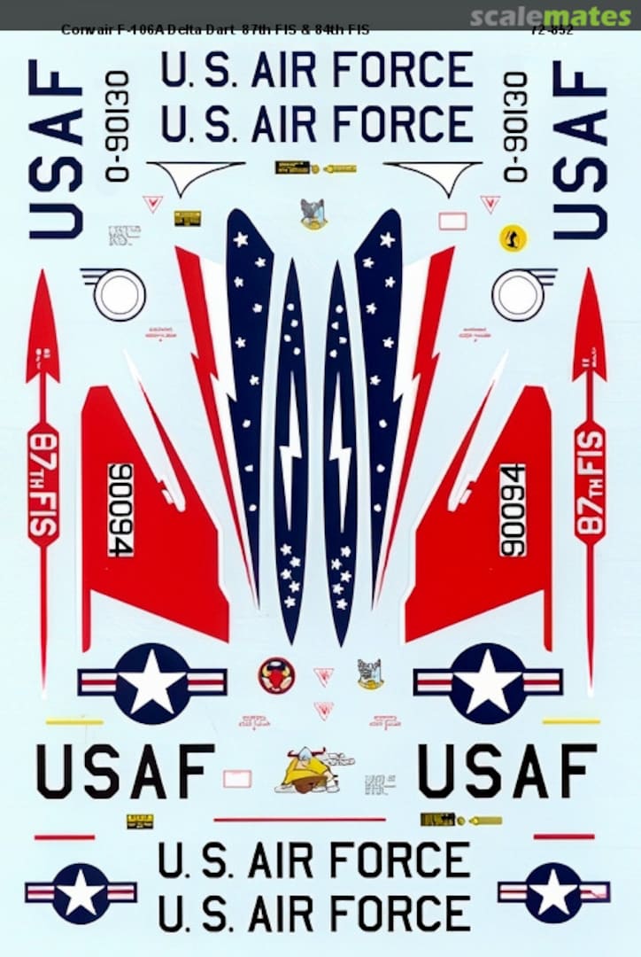 Boxart Convair F-106A Delta Dart 72-852 Microscale Boxart Convair F-106A Delta Dart 72-852 Microscale