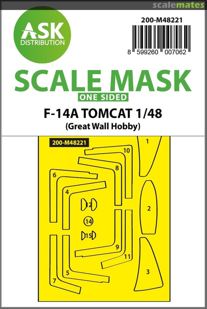 Boxart F-14A Tomcat masks 200-M48221 ASK Boxart F-14A Tomcat masks 200-M48221 ASK