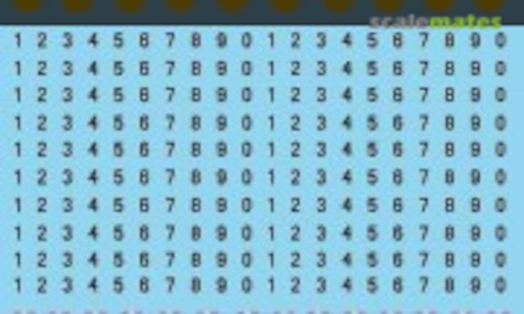 1:87 Danish military flag and weight signs (Lima November Decals LN87-DM02) LN87-DM02