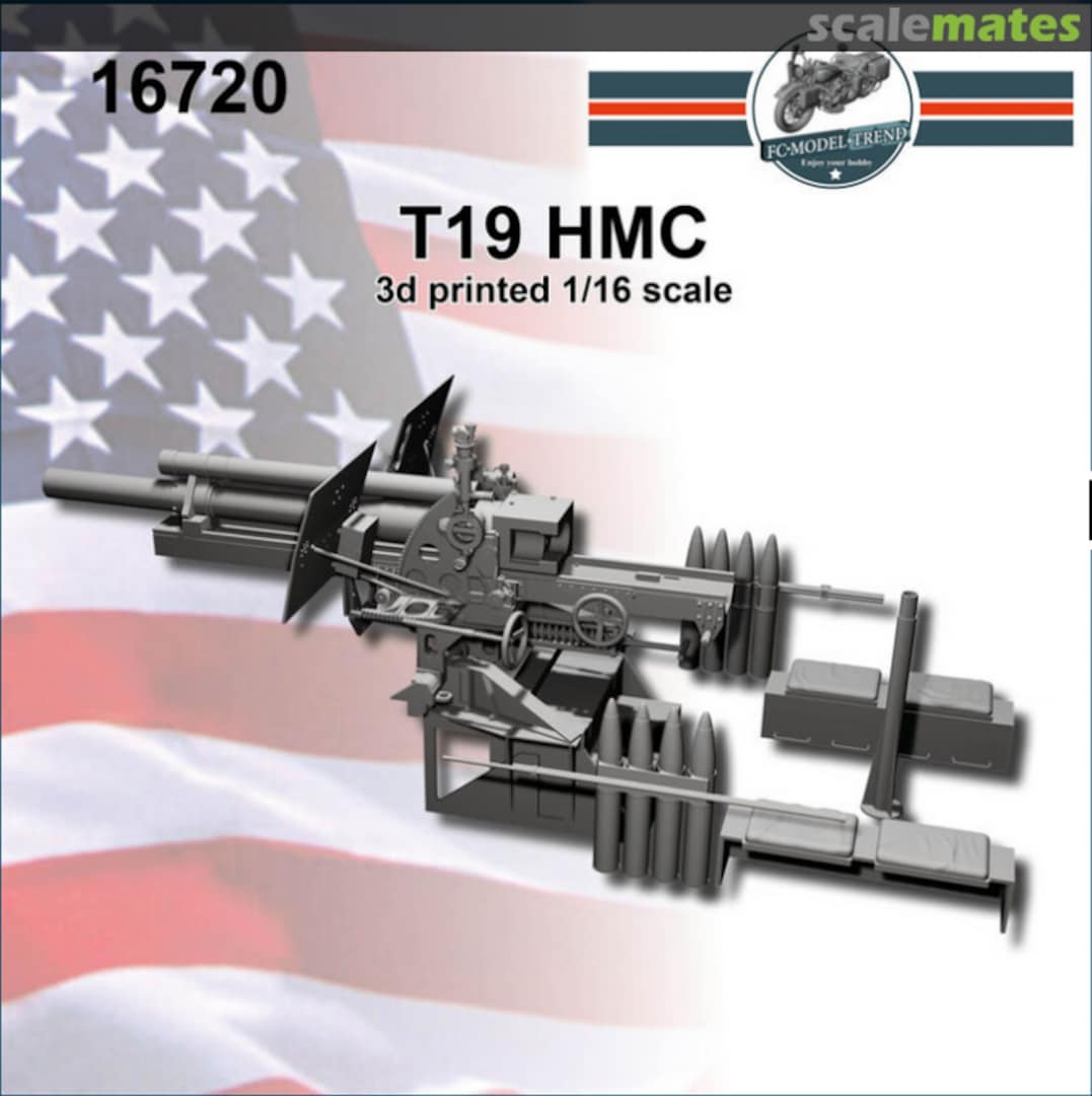 Boxart T19 105 mm Howitzer Motor Carriage (3D-Printed) 16720 FC Model Trend Boxart T19 105 mm Howitzer Motor Carriage (3D-Printed) 16720 FC Model Trend