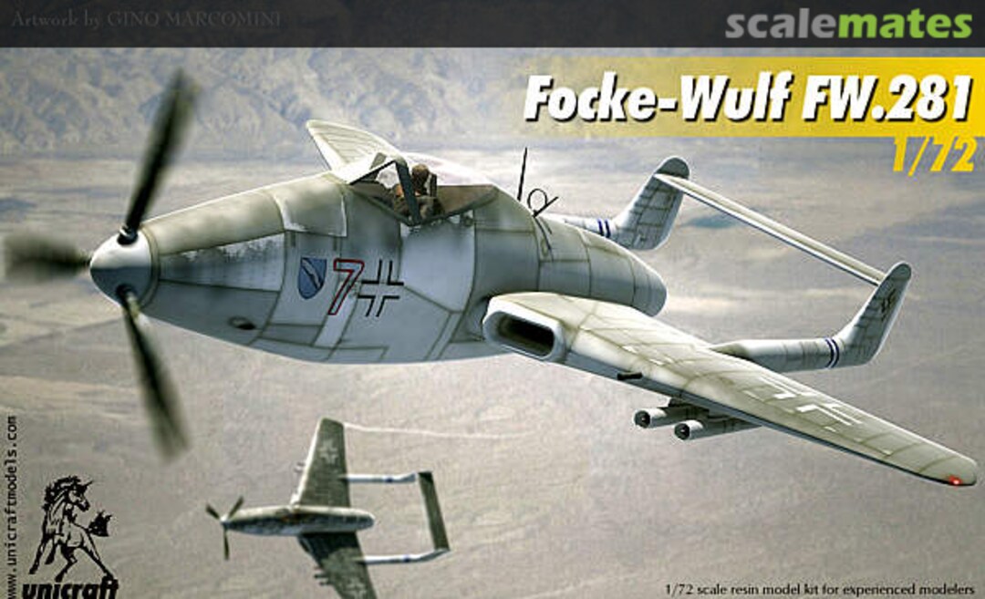 Boxart Focke-Wulf FW.281 Unicraft Models Boxart Focke-Wulf FW.281 Unicraft Models
