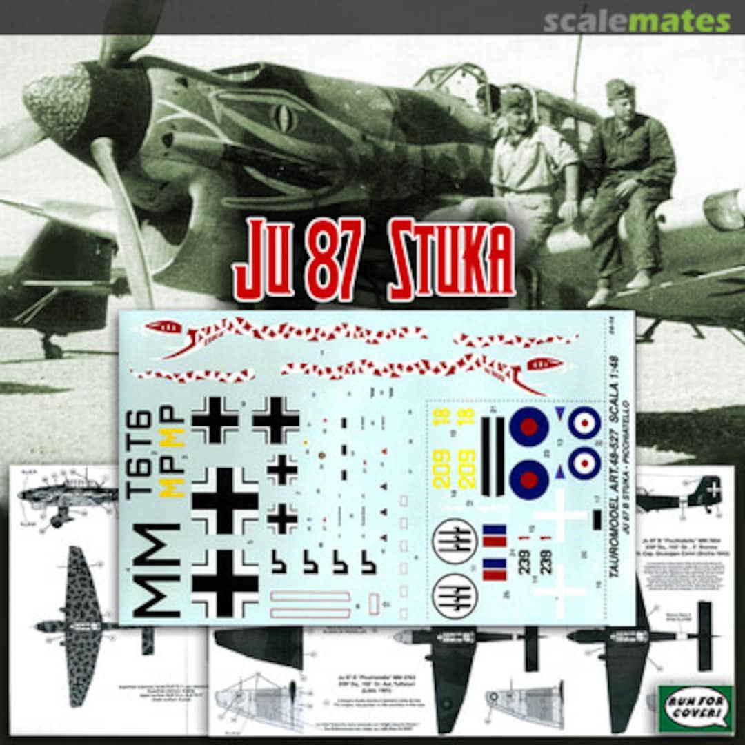 Boxart Ju 87 B Stuka: Polz's Snake + Regia Aeronautica 48527 Tauro Model Boxart Ju 87 B Stuka: Polz's Snake + Regia Aeronautica 48527 Tauro Model