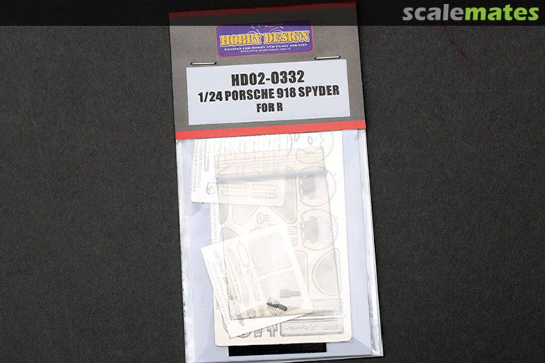 Boxart Porsche 918 Spyder - Detail Parts Set HD02-0332 Hobby Design Boxart Porsche 918 Spyder - Detail Parts Set HD02-0332 Hobby Design