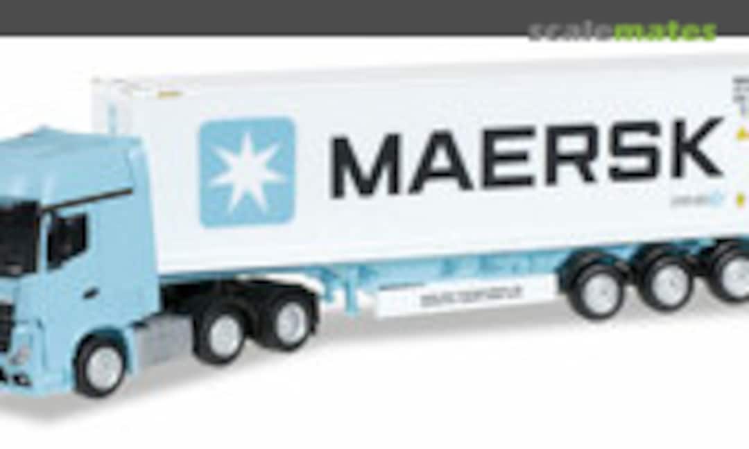 1:87 Mercedes-Benz Actros Gigaspace 6x2 Container-Sattelzug &quot;Maersk&quot; (Herpa 305242)