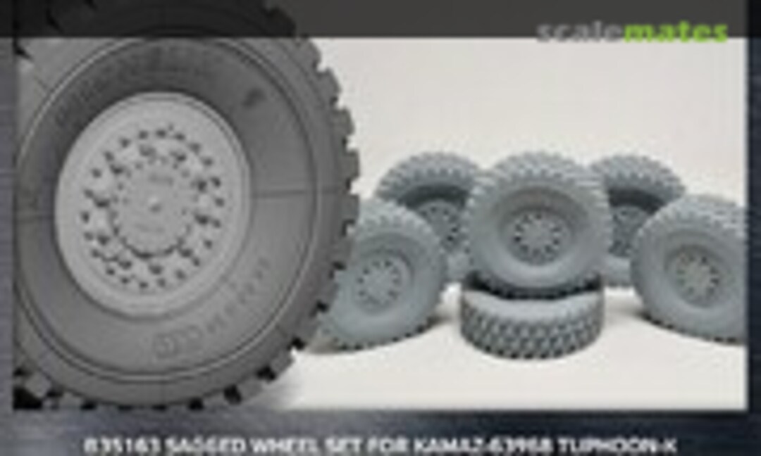 1:35 Sagged Wheel Set for KAMAZ-63968 Typhoon-K (Miniarm 35208) 35208