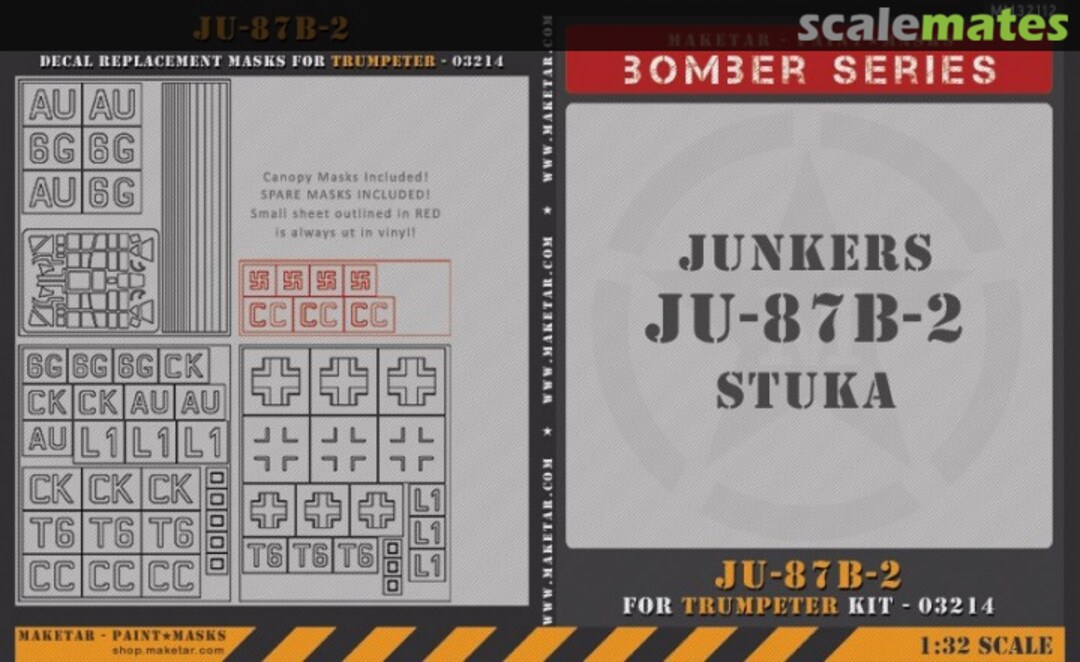 Boxart Junkers Ju-87B-2 Stuka MM32112V Maketar Boxart Junkers Ju-87B-2 Stuka MM32112V Maketar