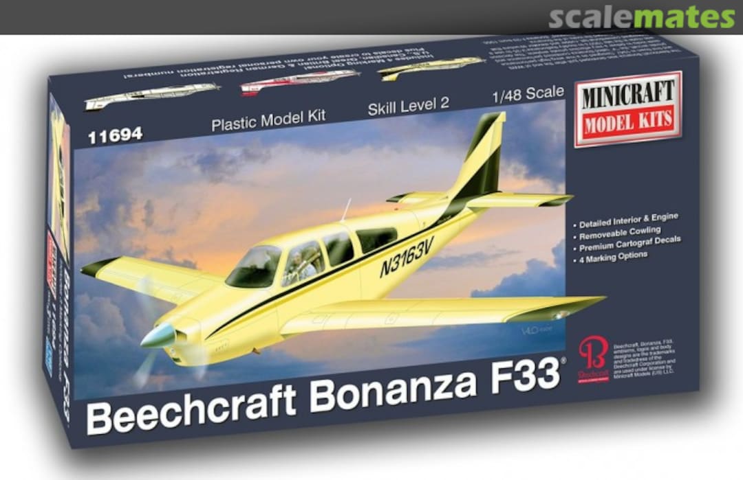 Boxart Beechcraft Bonanza F33 11694 Minicraft Model Kits Boxart Beechcraft Bonanza F33 11694 Minicraft Model Kits