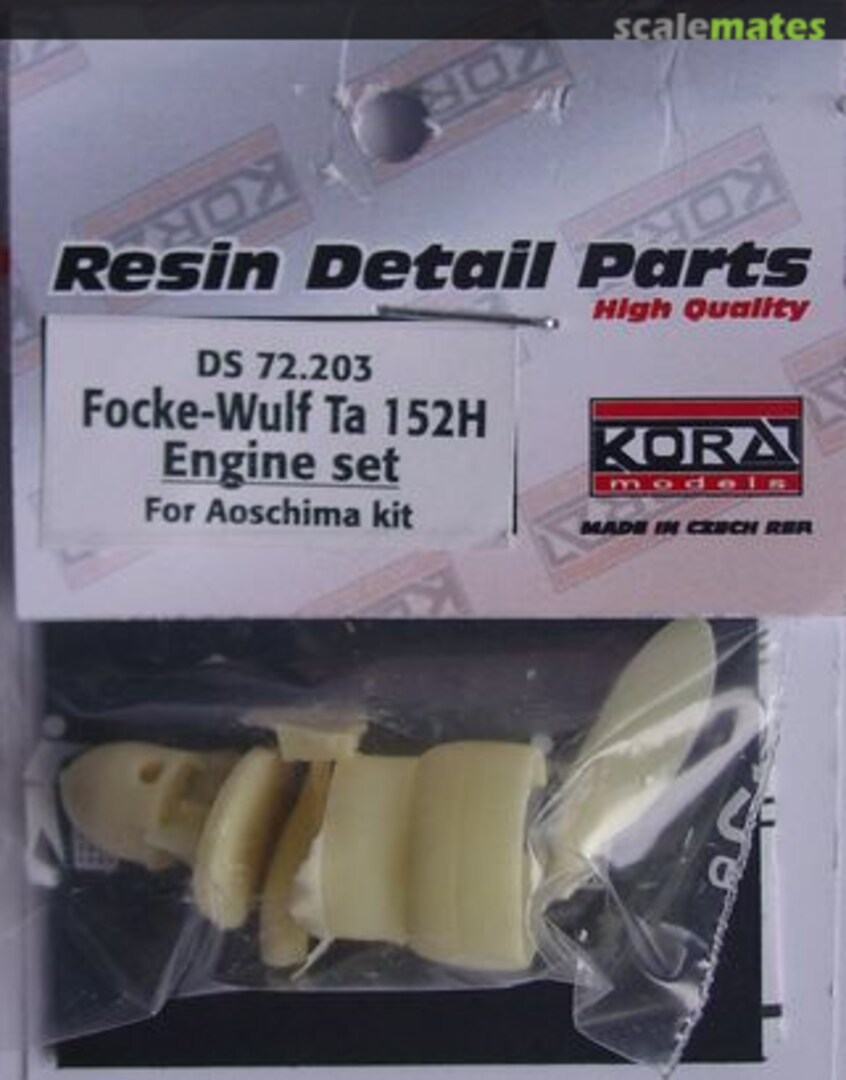 Boxart Focke-Wulf Ta 152H-1 Engine Set DS 72.203 Kora Models Boxart Focke-Wulf Ta 152H-1 Engine Set DS 72.203 Kora Models