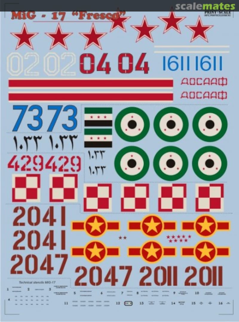 Boxart MiG-17 Fresco 48-013 Print Scale Boxart MiG-17 Fresco 48-013 Print Scale