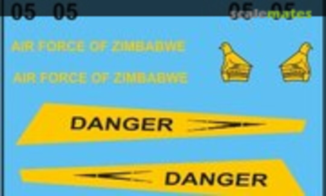 1:72 Zimbabwean Air Force Mil Mi-35 Hind (MAV Decals MAV-RZ7212) MAV-RZ7212