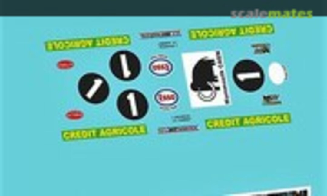 1:24 Chevrolet Corvette C3 "CREDIT AGRICOLE" (Atalaya Slot Decals ADLM16) ADLM16