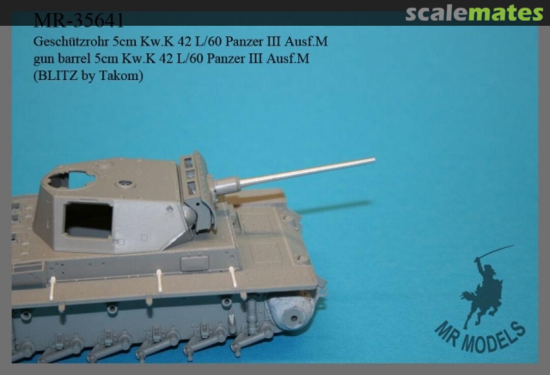 Boxart Geschützrohr 5cm Kw.K 42 L/60 Panzer III Ausf.M MR-35641 MR Modellbau Boxart Geschützrohr 5cm Kw.K 42 L/60 Panzer III Ausf.M MR-35641 MR Modellbau