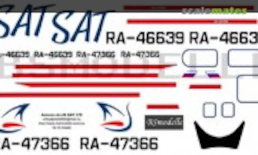 1:72 Antonov An-24 SAT decal (BSmodelle BSM72057) BSM72057