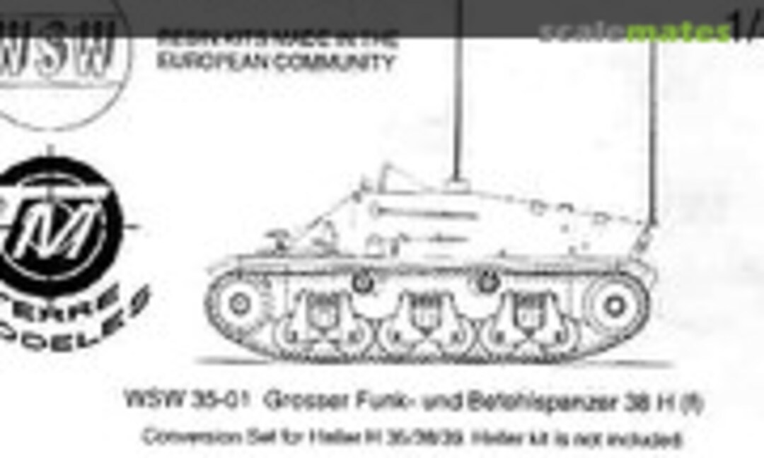 1:35 Grosser Funk und Befehlspanzer H38(f) (WSW Modellbau WSW 35-01) WSW 35-01