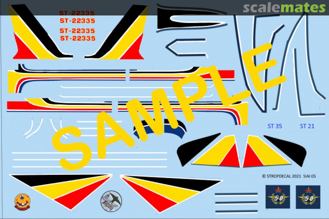 Boxart Marchetti New Swallows 1995-1997 (1 vliegtuig) HMD5 Stropdecal Boxart Marchetti New Swallows 1995-1997 (1 vliegtuig) HMD5 Stropdecal