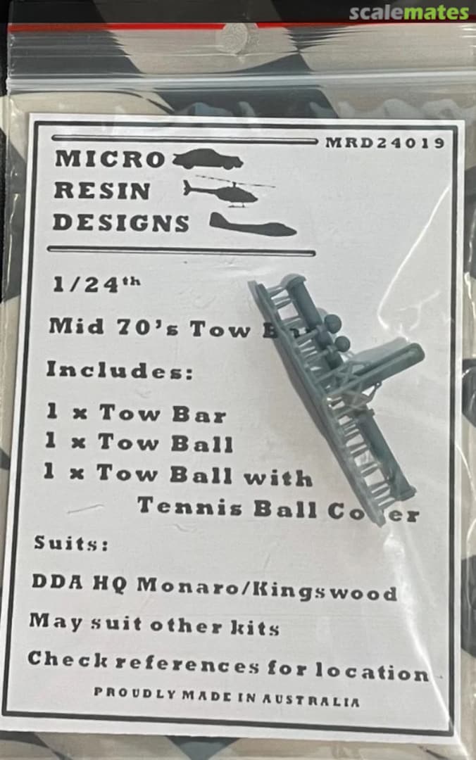 Boxart Holden HQ/HJ Tow Bar MRD24019 Micro Resin Designs Boxart Holden HQ/HJ Tow Bar MRD24019 Micro Resin Designs
