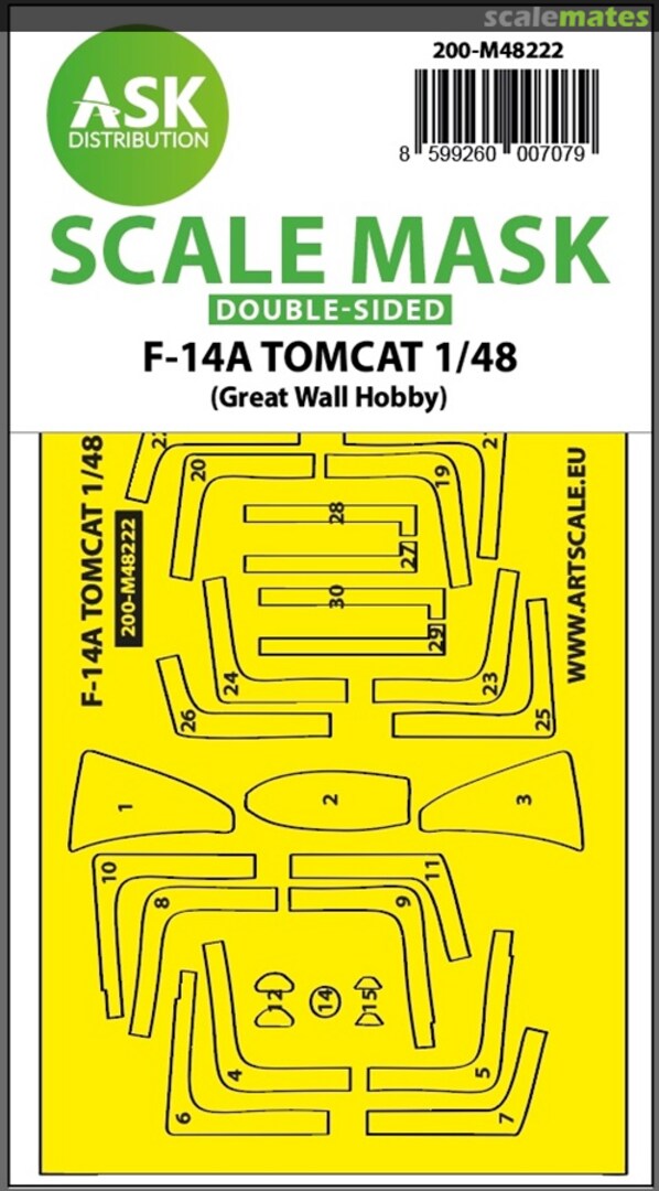 Boxart F-14A Tomcat masks 200-M48222 ASK Boxart F-14A Tomcat masks 200-M48222 ASK