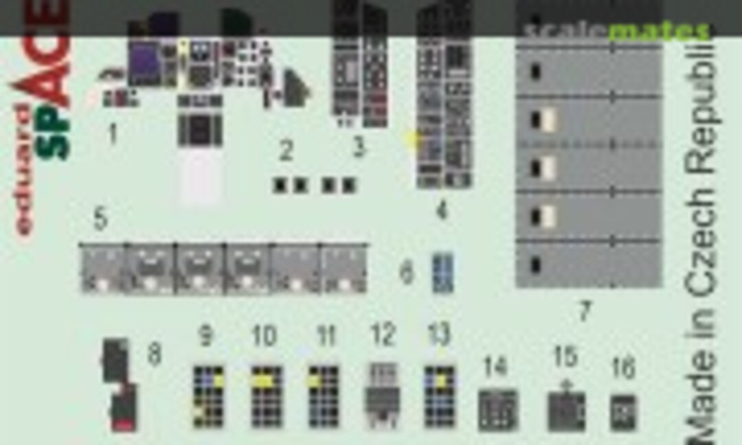 1:72 F-15C SPACE cockpit details (Eduard 3DL72047) 3DL72047