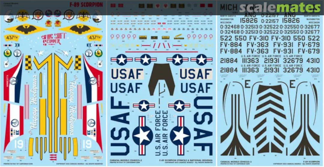 Boxart Northrop F-89 Scorpion: Pt.1 CD48235 Caracal Models Boxart Northrop F-89 Scorpion: Pt.1 CD48235 Caracal Models