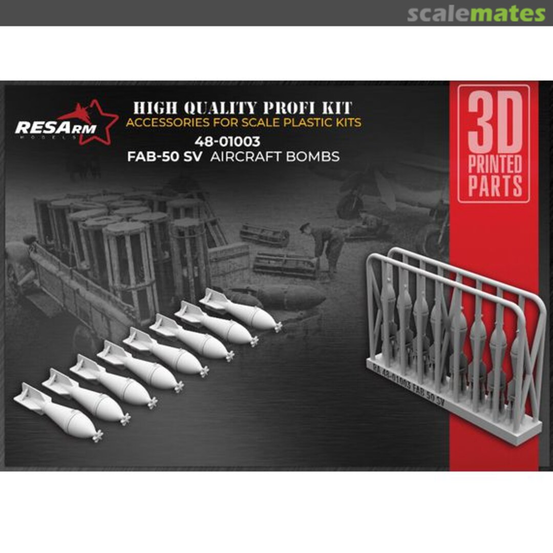 Boxart FAB-50 SV aircraft bombs 48-01003 RESArm Boxart FAB-50 SV aircraft bombs 48-01003 RESArm