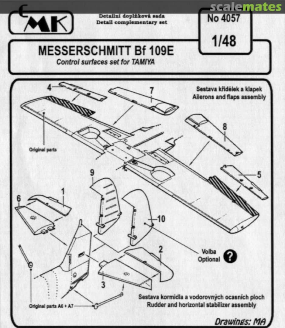 Boxart Messerschmitt Bf 109E 4057 CMK