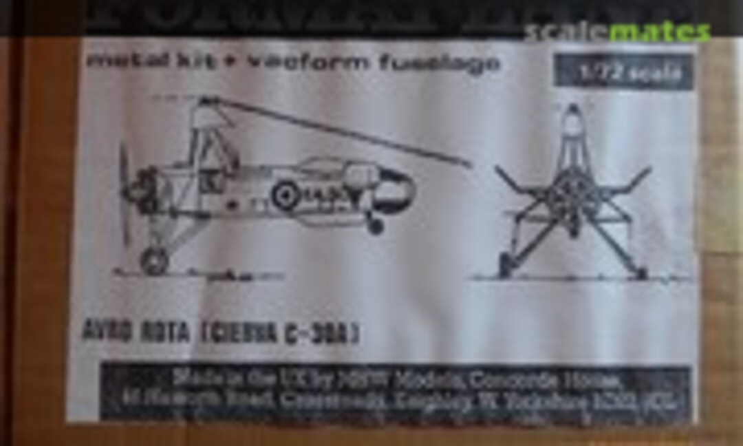 1:72 Avro ROTA (Cierva C-30A) (Formaplane )