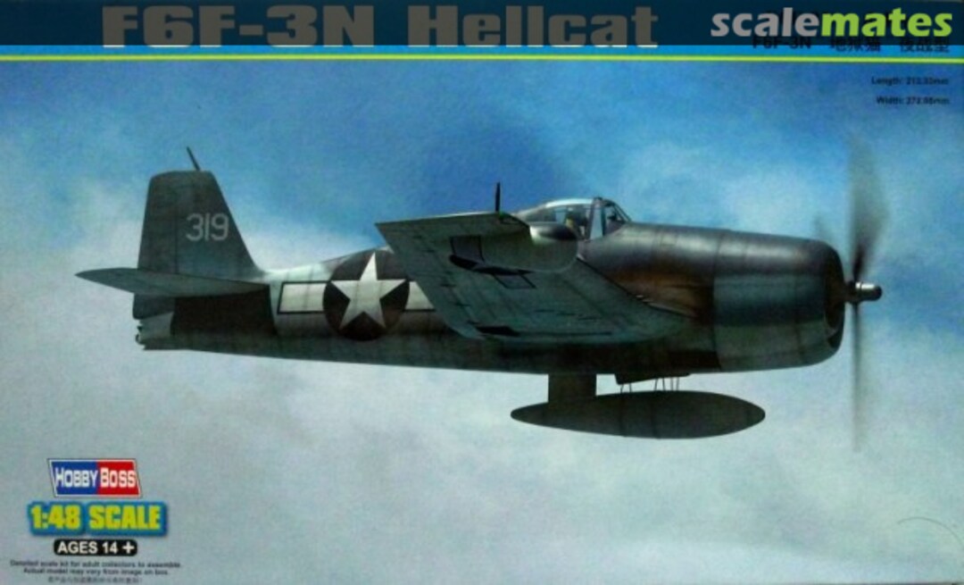 Boxart F6F-3N Hellcat 80340 HobbyBoss Boxart F6F-3N Hellcat 80340 HobbyBoss
