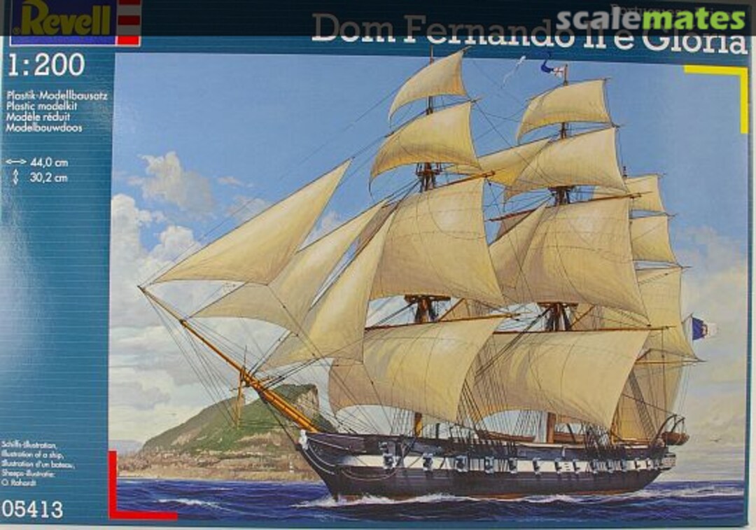 Boxart Portuguese Frigate Dom Fernando II e Glória 05413 Revell Boxart Portuguese Frigate Dom Fernando II e Glória 05413 Revell