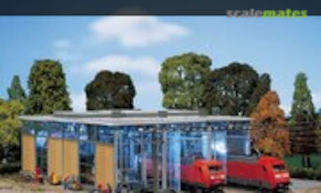 Electric engine shed, three tracks (Faller 120217)